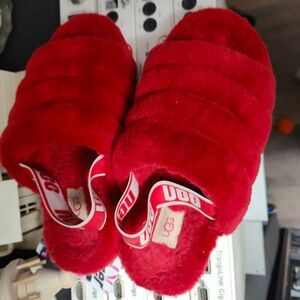 Like new red Ugg slippers